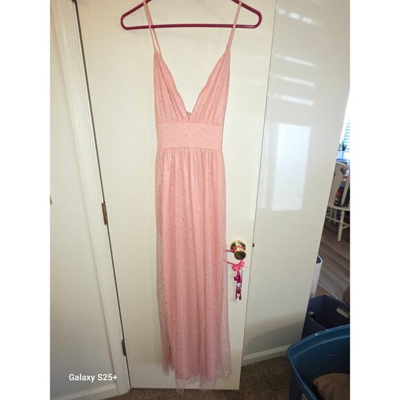 Pink Sparkley Maxi Dress - Picture 5 of 5